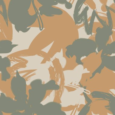 Moda tekstil, grafik, arka plan ve el sanatları için kusursuz desenli fırça darbeleri