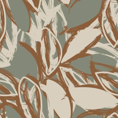 Tropik Yaprak Fırçası, moda tekstil, grafik ve el sanatları için kusursuz desen tasarımı yaptı