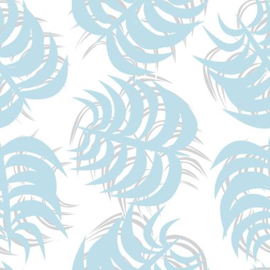 Moda tekstil, grafik ve el sanatları için tropik yapraksız desen tasarımı