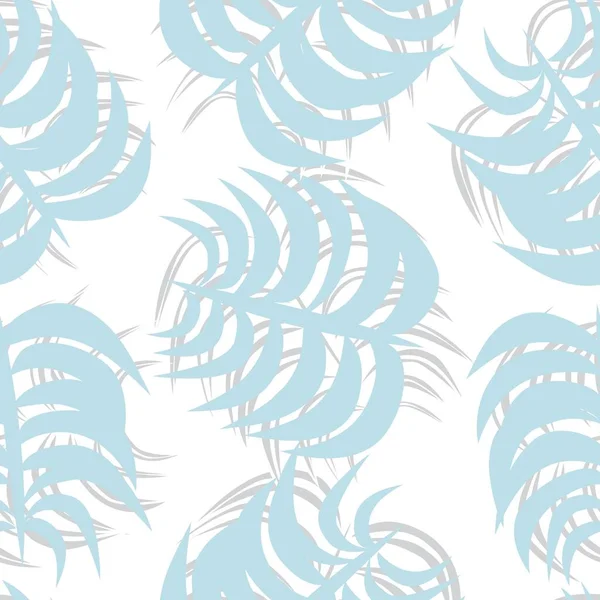 Conception Motifs Sans Couture Tropical Leaf Pour Les Textiles Les — Image vectorielle