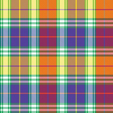 Gökkuşağı Ekoseli, kareli, ekose desenli moda tekstil ve grafikleri için