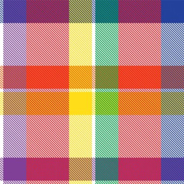 Gökkuşağı Ekoseli, kareli, ekose desenli moda tekstil ve grafikleri için