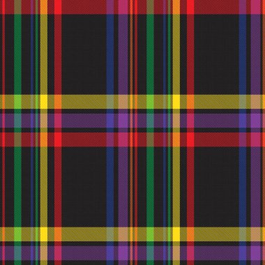 Gökkuşağı Ekoseli, kareli, ekose desenli moda tekstil ve grafikleri için