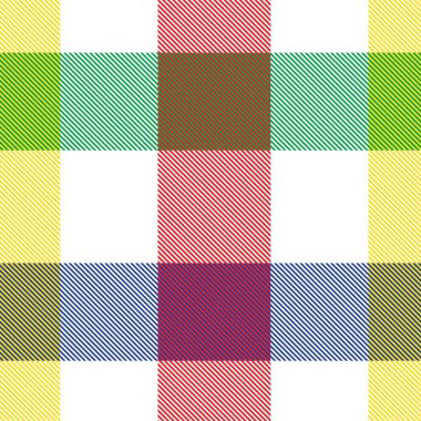 Gökkuşağı Ekoseli, kareli, ekose desenli moda tekstil ve grafikleri için