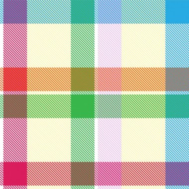 Gökkuşağı Ekoseli, kareli, ekose desenli moda tekstil ve grafikleri için