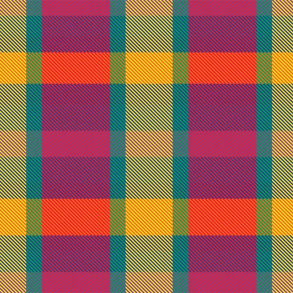 Rainbow Plaid Checkered Tartan Seamless Pattern Fashion Textiles Graphics — Vector de stock