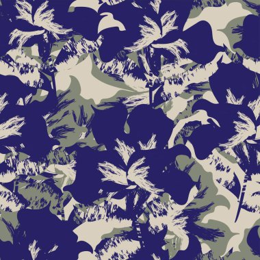 Moda tekstil, grafik, arka plan ve el sanatları için kusursuz desenli fırça darbeleri