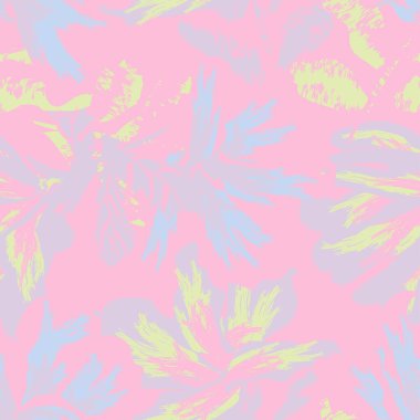 Moda tekstil, grafik, arka plan ve el sanatları için kusursuz desenli fırça darbeleri