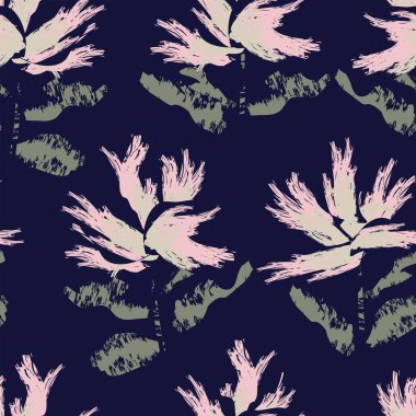 Moda tekstil, grafik, arka plan ve el sanatları için kusursuz desenli fırça darbeleri