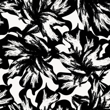 Moda tekstil, grafik, arka plan ve el sanatları için kusursuz desenli fırça darbeleri