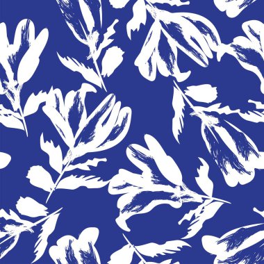 Moda tekstil, grafik, arka plan ve el sanatları için kusursuz desenli fırça darbeleri