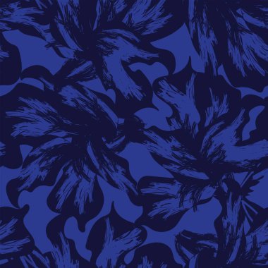 Moda tekstil, grafik, arka plan ve el sanatları için kusursuz desenli fırça darbeleri