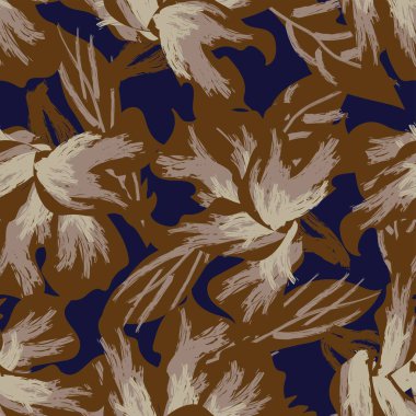 Moda tekstil, grafik, arka plan ve el sanatları için kusursuz desenli fırça darbeleri