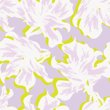 Moda tekstil, grafik, arka plan ve el sanatları için kusursuz desenli fırça darbeleri