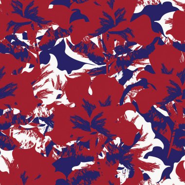 Moda tekstil, grafik, arka plan ve el sanatları için kusursuz desenli fırça darbeleri