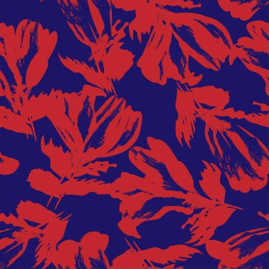 Moda tekstil, grafik, arka plan ve el sanatları için kusursuz desenli fırça darbeleri