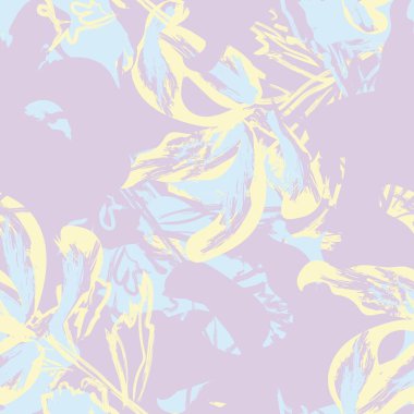 Moda tekstil, grafik, arka plan ve el sanatları için kusursuz desenli fırça darbeleri