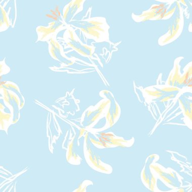 Moda tekstil, grafik, arka plan ve el sanatları için kusursuz desenli fırça darbeleri