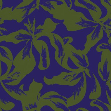 Moda tekstil, grafik, arka plan ve el sanatları için kusursuz desenli fırça darbeleri