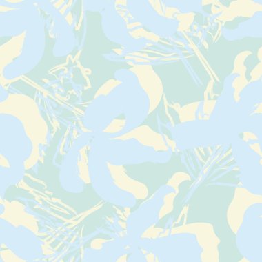 Moda tekstil, grafik, arka plan ve el sanatları için kusursuz desenli fırça darbeleri