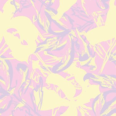 Moda tekstil, grafik, arka plan ve el sanatları için kusursuz desenli fırça darbeleri