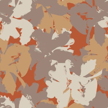 Moda tekstil, grafik, arka plan ve el sanatları için kusursuz desenli fırça darbeleri