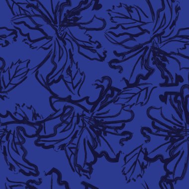 Moda tekstil, grafik, arka plan ve el sanatları için kusursuz desenli fırça darbeleri