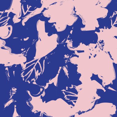 Moda tekstil, grafik, arka plan ve el sanatları için kusursuz desenli fırça darbeleri