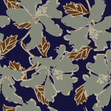 Moda tekstil, grafik, arka plan ve el sanatları için kusursuz desenli fırça darbeleri