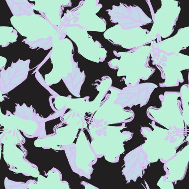 Moda tekstil, grafik, arka plan ve el sanatları için kusursuz desenli fırça darbeleri