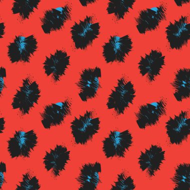 Moda tekstil, ev eşyaları, grafikler, arka planlar için soyut fırça desenli kürk tasarımı