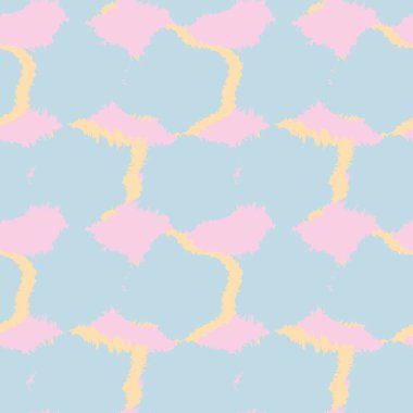 Moda tekstil, ev eşyaları, grafikler, arka planlar için soyut fırça desenli kürk tasarımı