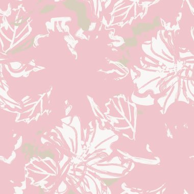 Moda tekstil, grafik, arka plan ve el sanatları için kusursuz desenli fırça darbeleri