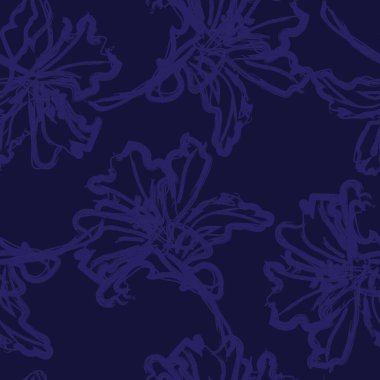 Moda tekstil, grafik, arka plan ve el sanatları için kusursuz desenli fırça darbeleri