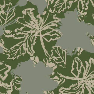 Moda tekstil, grafik, arka plan ve el sanatları için kusursuz desenli fırça darbeleri