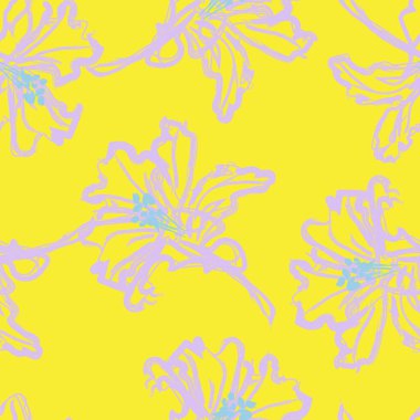 Moda tekstil, grafik, arka plan ve el sanatları için kusursuz desenli fırça darbeleri