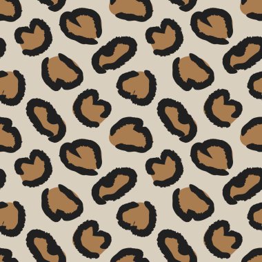 Kalp şeklinde fırça darbesi moda tekstil, grafik ve el sanatları için kusursuz desen tasarımı