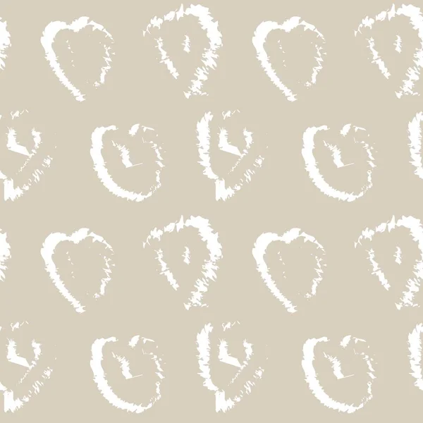 Pincel Forma Corazón Diseño Patrón Sin Costuras Para Textiles Moda — Archivo Imágenes Vectoriales