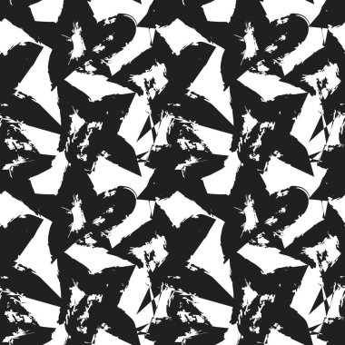 Star brush stroke seamless pattern design for fashion textiles and graphics