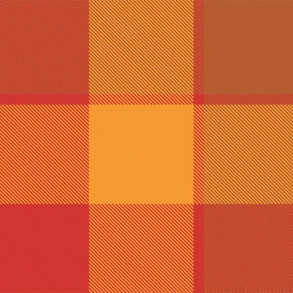 Orange Minimal Plaid Textured Seamless Pattern Fashion Textiles Graphics — Vetor de Stock