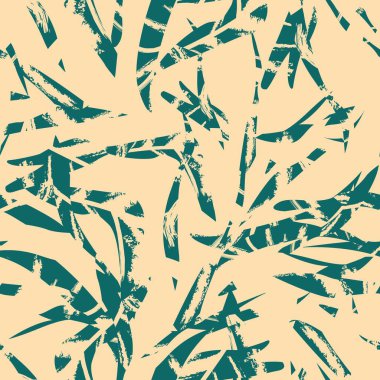 Brushstroke Tropical Leaf seamless pattern design for fashion textiles, graphics and crafts