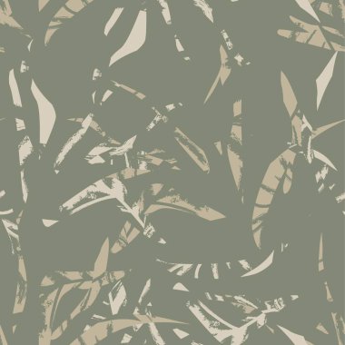 Brushstroke Tropical Leaf seamless pattern design for fashion textiles, graphics and crafts