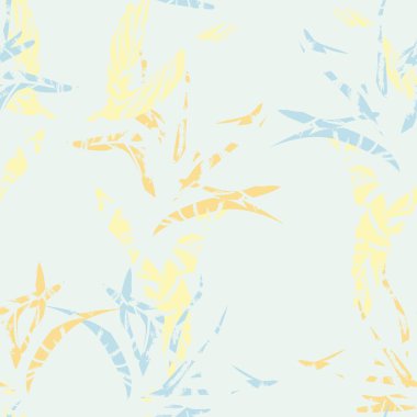 Brushstroke Tropical Leaf seamless pattern design for fashion textiles, graphics and crafts