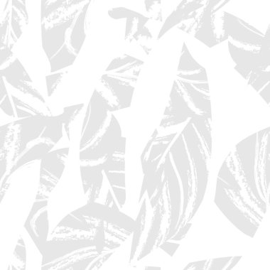Brushstroke Tropical Leaf seamless pattern design for fashion textiles, graphics and crafts
