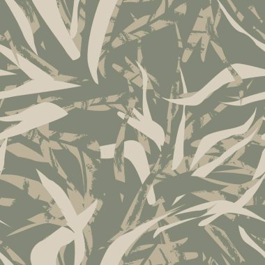 Brushstroke Tropical Leaf seamless pattern design for fashion textiles, graphics and crafts