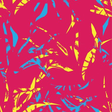 Brushstroke Tropical Leaf seamless pattern design for fashion textiles, graphics and crafts