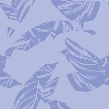 Brushstroke Tropical Leaf seamless pattern design for fashion textiles, graphics and crafts
