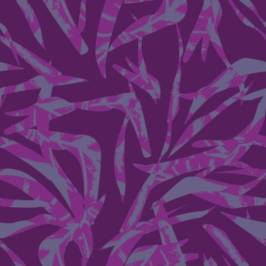 Brushstroke Tropical Leaf seamless pattern design for fashion textiles, graphics and crafts