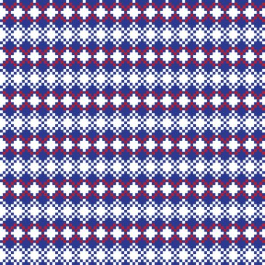Örgü, moda tekstili ve grafikler için argyle Fair Island kusursuz desen tasarımı