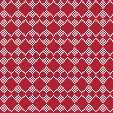 Örgü, moda tekstili ve grafikler için argyle Fair Island kusursuz desen tasarımı